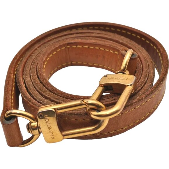 830177AG (V2) Louis Vuitton Strap 39.6" Beige Leather - Picture 2 of 10